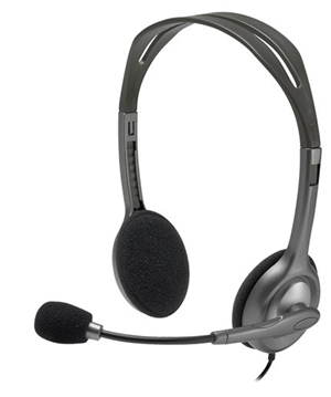 Logitech H110 Stereo Headset with Noise-Cancelling Microphone